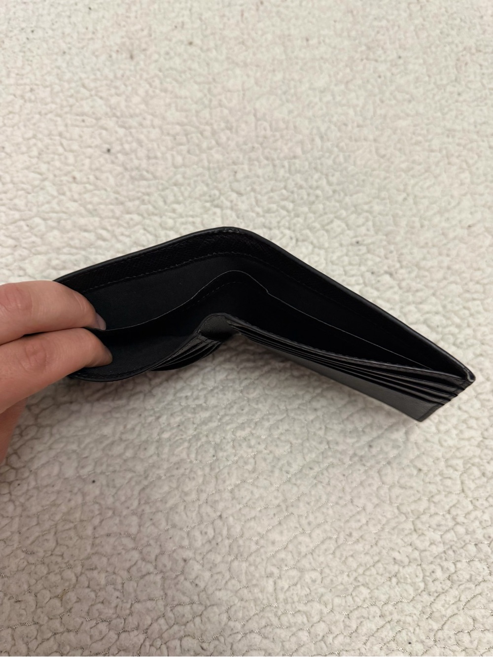 Men's Burberry Black Leather Bifold Wallet - Picture 10 of 11